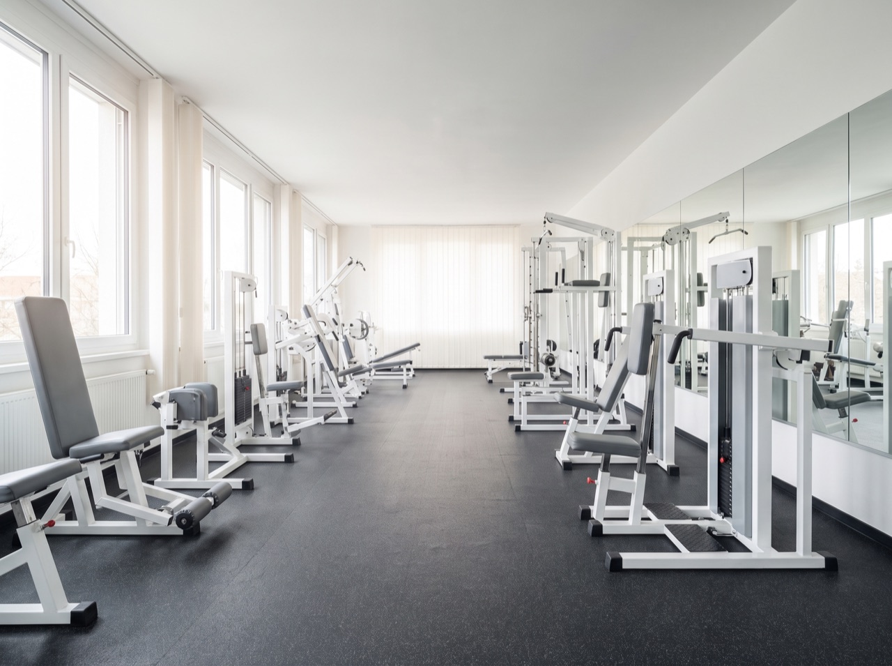 Hygienisch gereinigtes Fitnessstudio in Reichertshofen